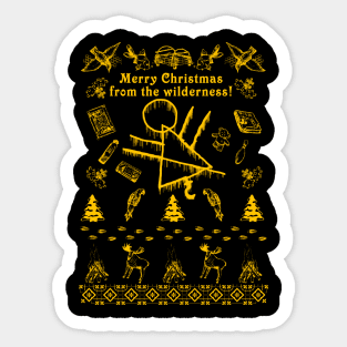 Christmas from the Wilderness X - Holiday Sweater Sticker